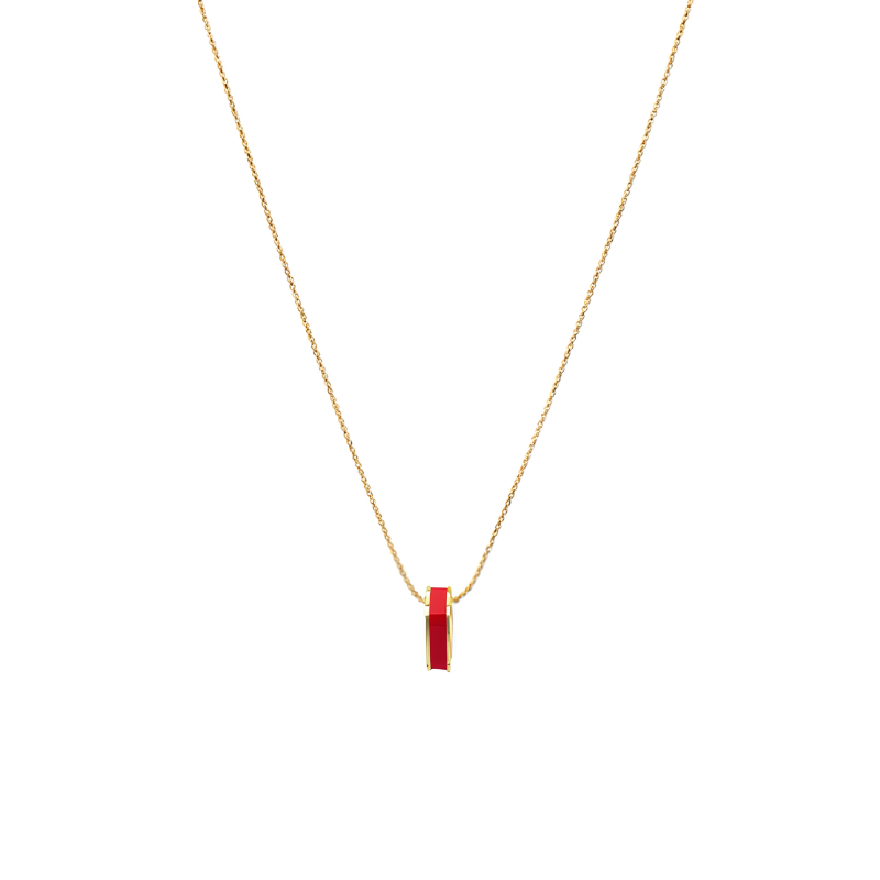 Red chip wewa necklace by Jason Hyde