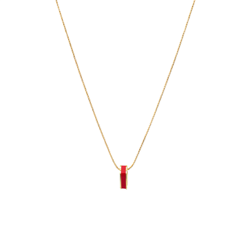 Red chip wewa necklace by Jason Hyde