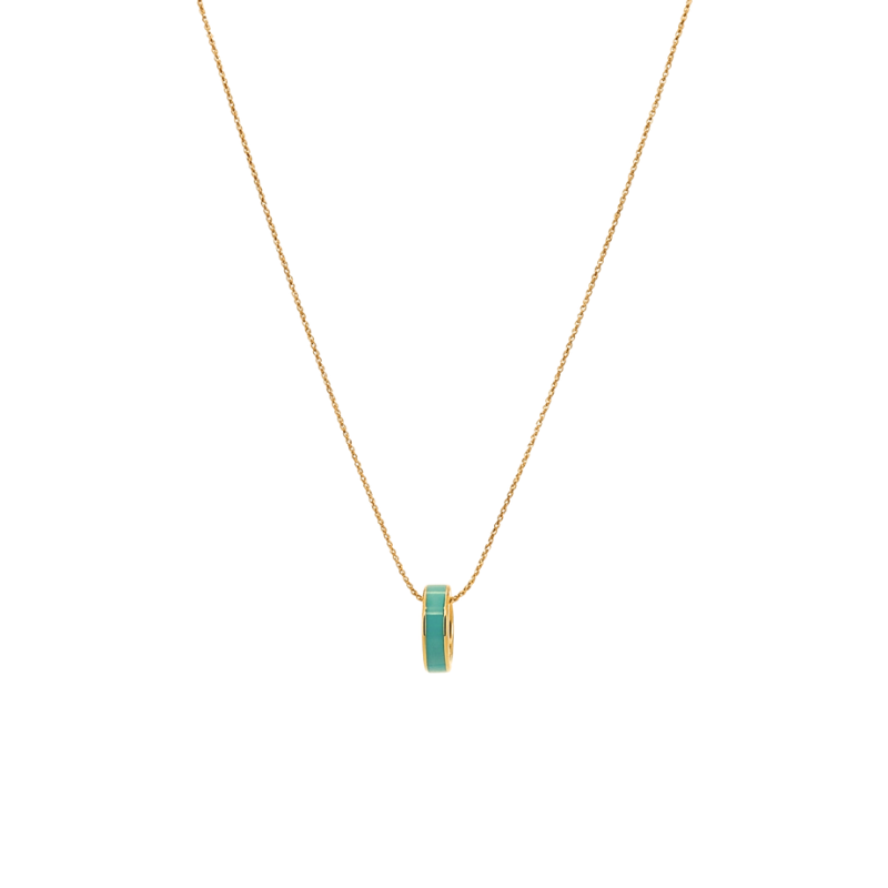 Turquoise Jason Hyde Wewa Circle Chip Necklace 