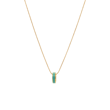Turquoise Jason Hyde Wewa Circle Chip Necklace 