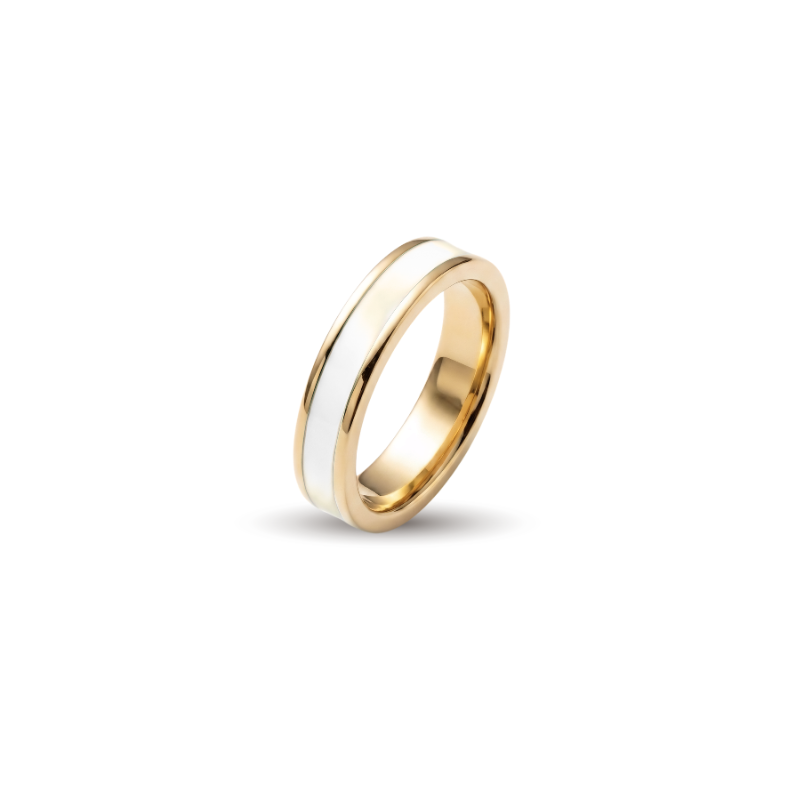 Premium 18k gold plated charm with minimalist circle chip design