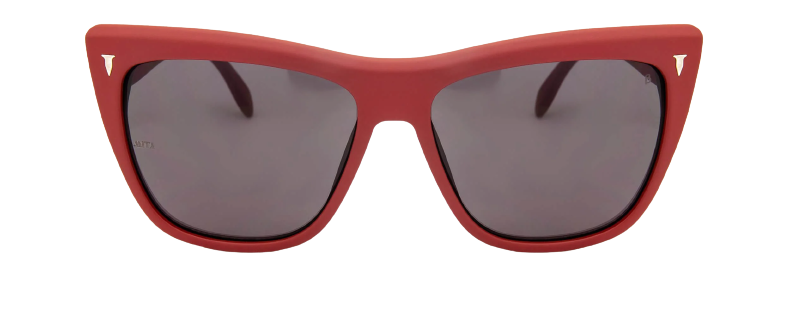 SUNGLASSES CALIPSO SHINY RED SMOKE LENS