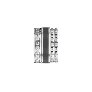 Stainless Steel Pendant with Zirconia and Black Chip | Jason Hyde