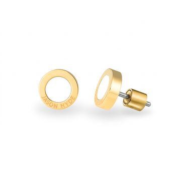 18K GOLD WHITE CHIP EARRINGS
