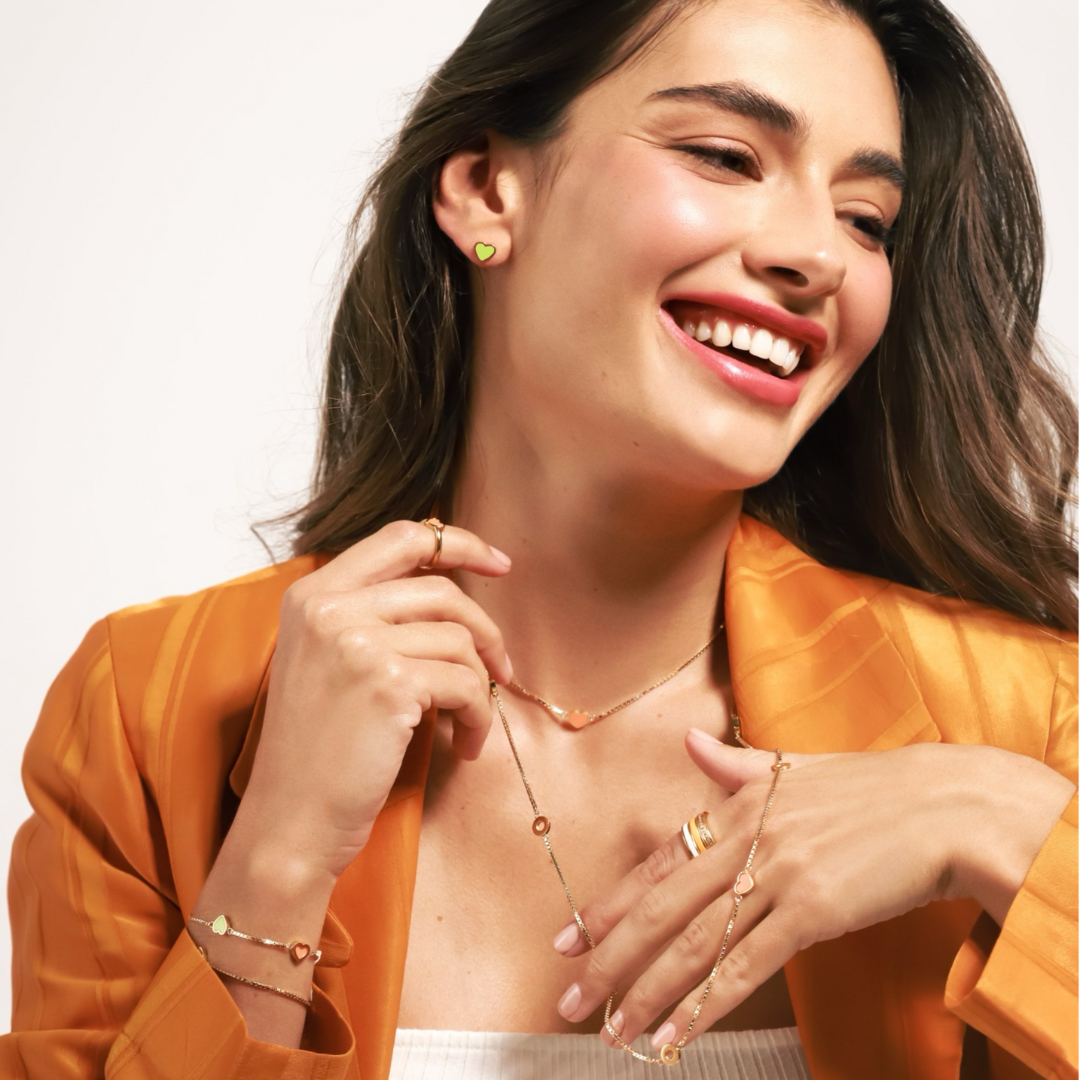 Woman modeling Jason Hyde Amare jewerly set