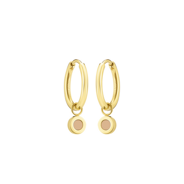 NEW WAVE HOOPS HANGING BEIGE CHIP