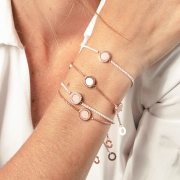 OCEAN LIGHT PINK CHIP BRACELET