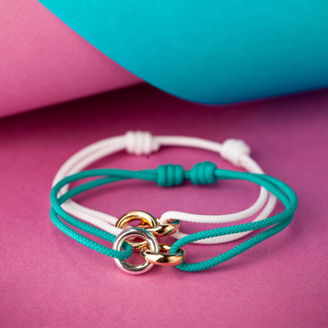 Two Sayna cord bracelets