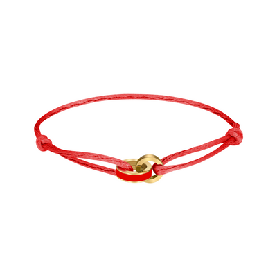 RED CORD RED CHIP BRACELET