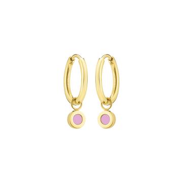 NEW WAVE HOOPS HANGING FONDANT PINK CHIP
