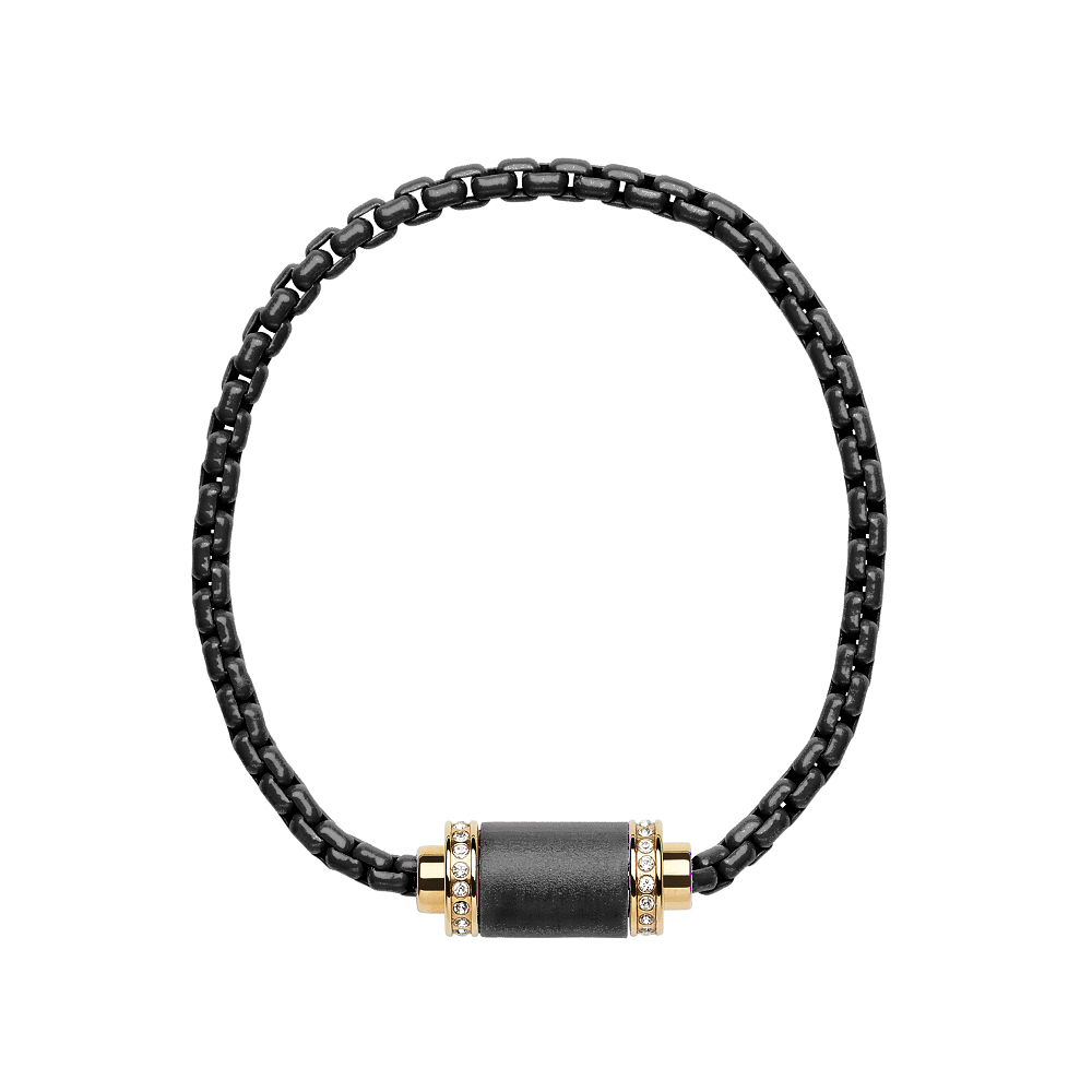 black magnet bracelet with black chain