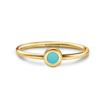 NEW WAVE TURQUOISE CHIP SINGLE RING