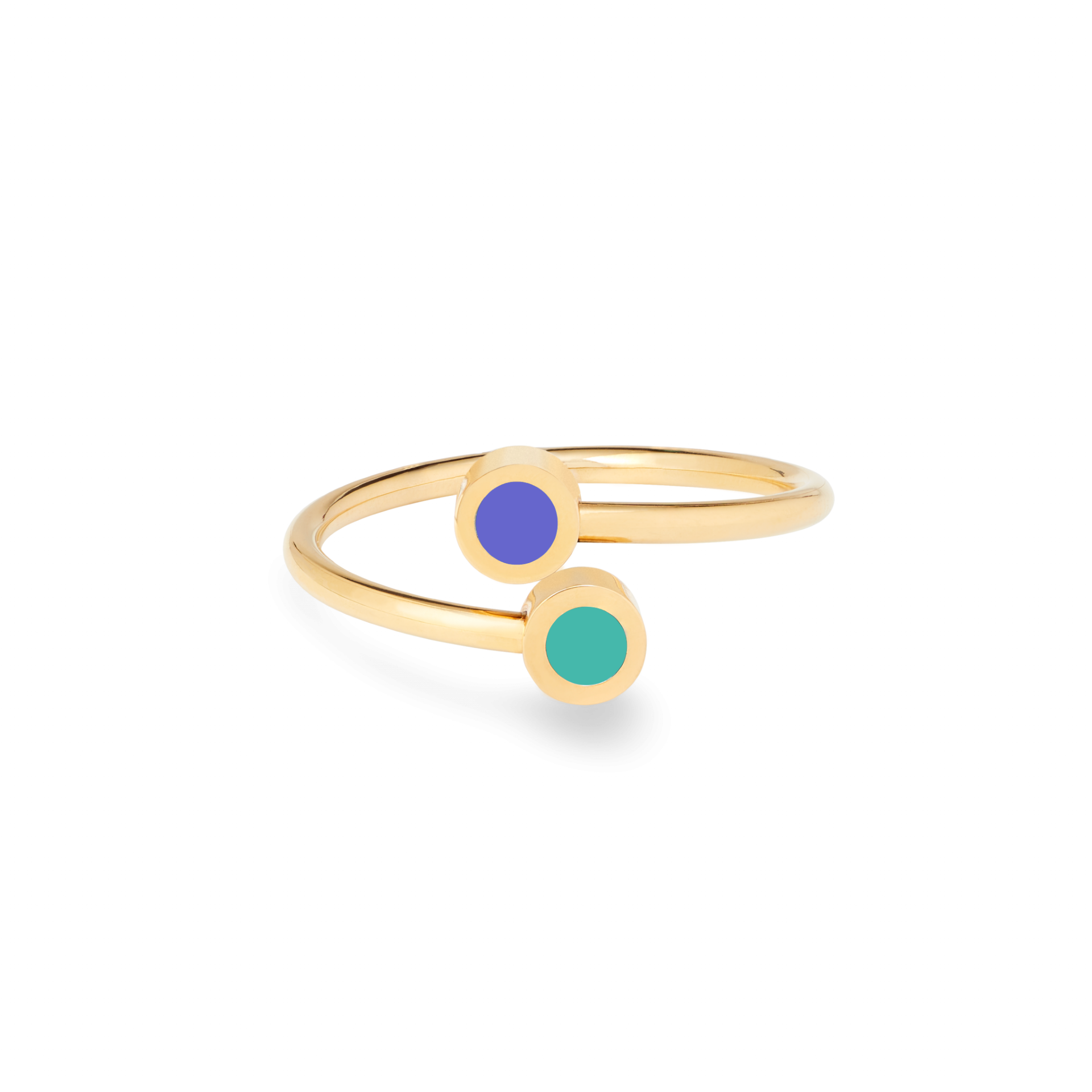 PERSIAN BLUE AND TURQUOISE CHIPS RING