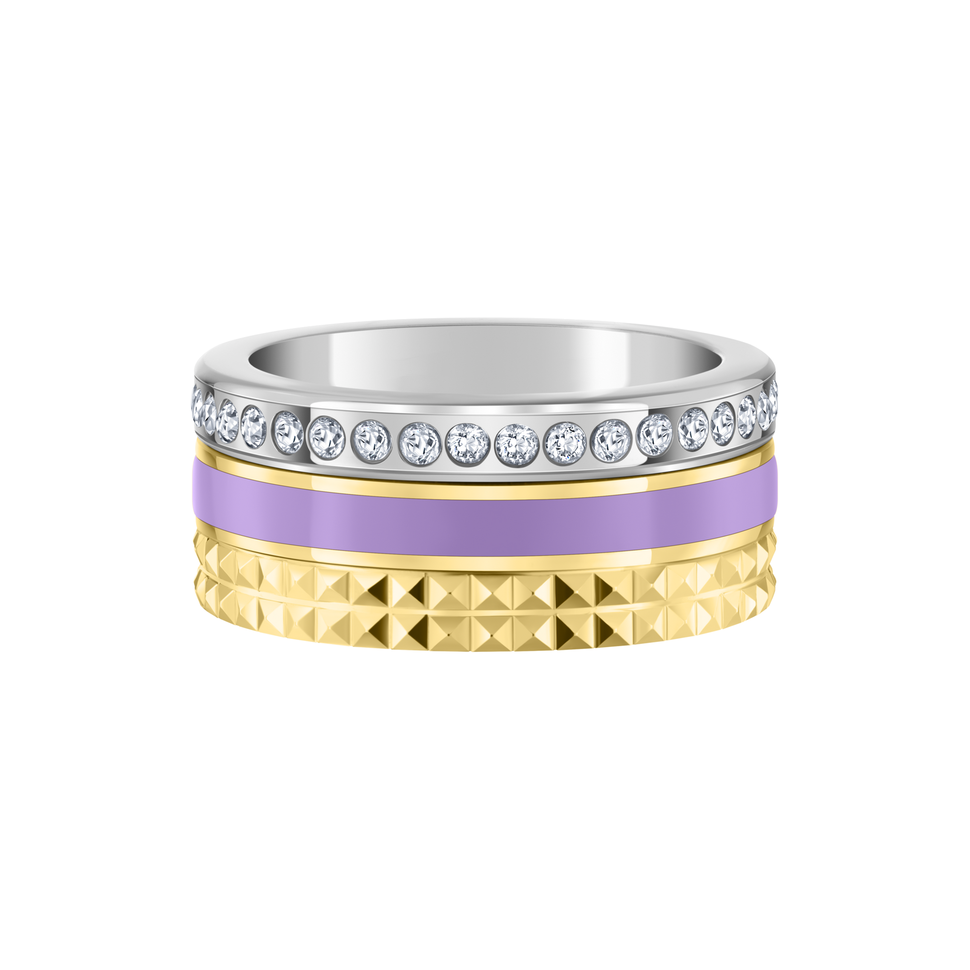 WEWA TUBE LAVENDER CHIP WITH ZIRCONIA RING