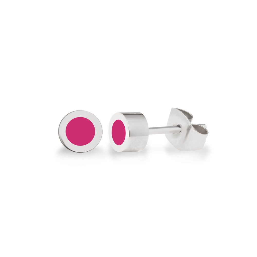 NEW WAVE RASPBERRY CHIP EARRING
