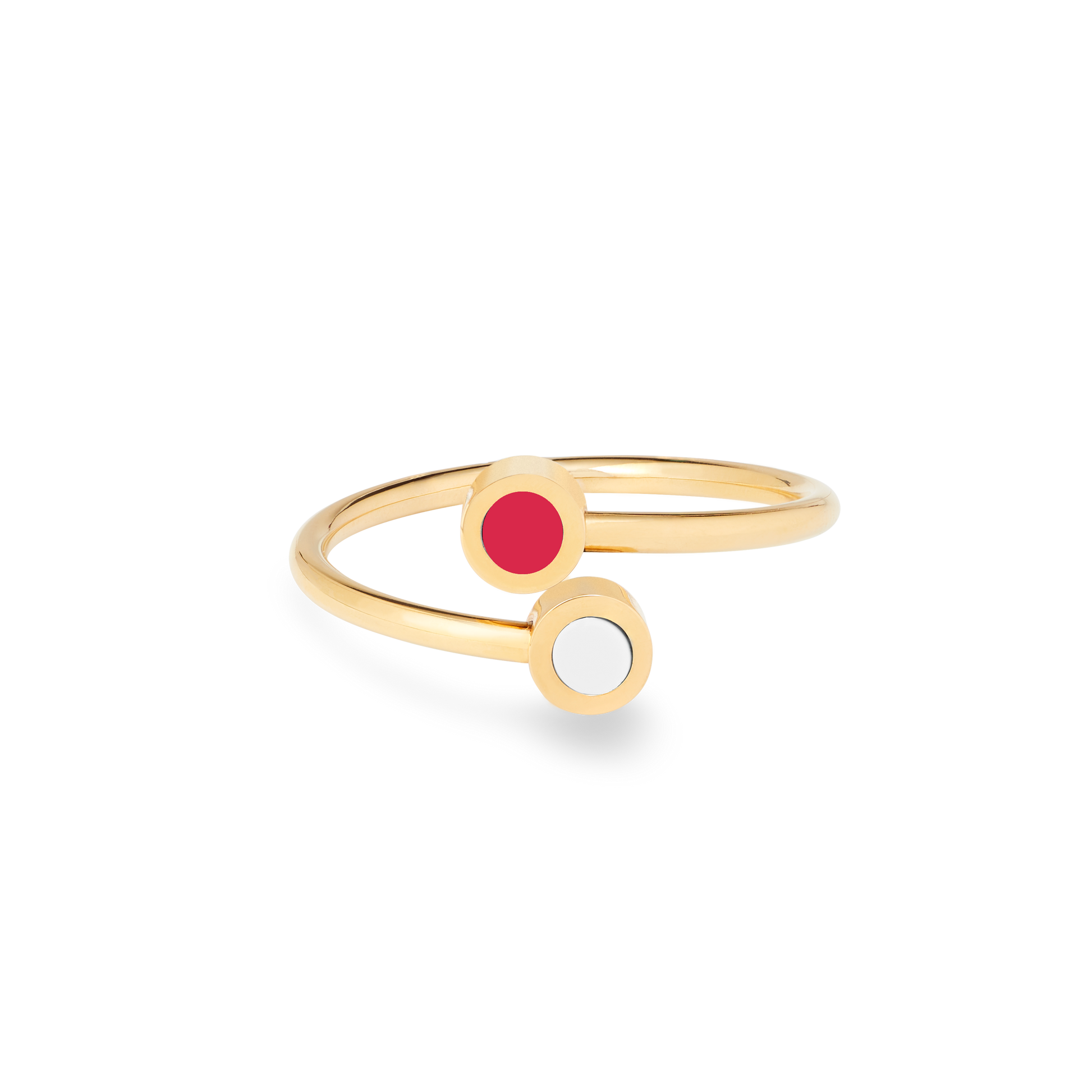 NEW WAVE RED AND WHITE CHIP RING