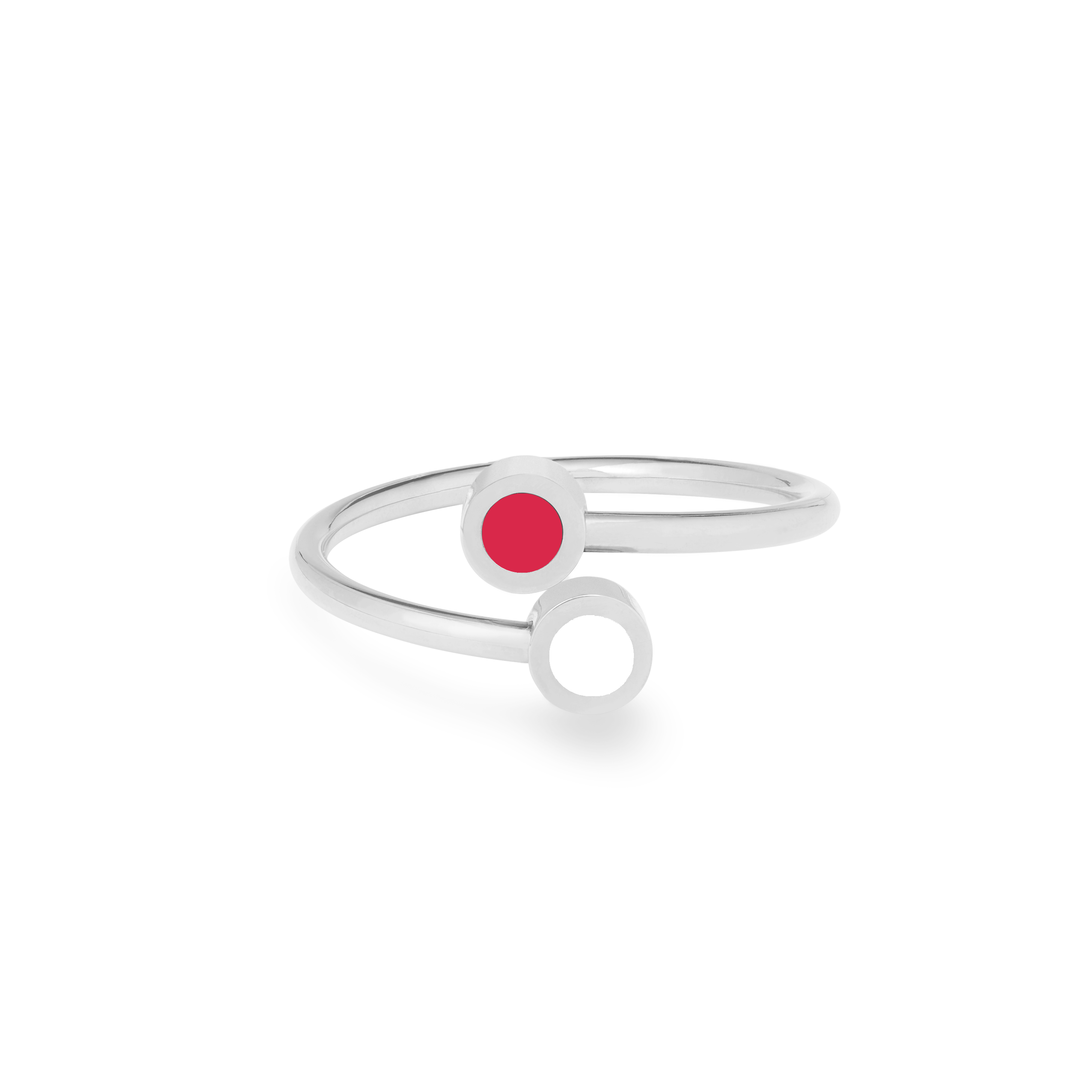 NEW WAVE RED AND WHITE CHIP RING