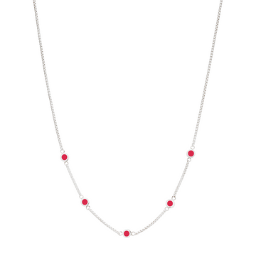 NEW WAVE RED 5 CHIPS NECKLACE