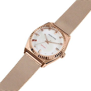 #RUBY-EIGHT | 36MM WATCH MOP DIAL - MESH STRAP