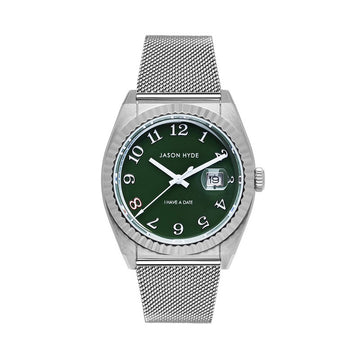 I HAVE A DATE | 40 MM WATCH GREEN DIAL - MESH STRAP