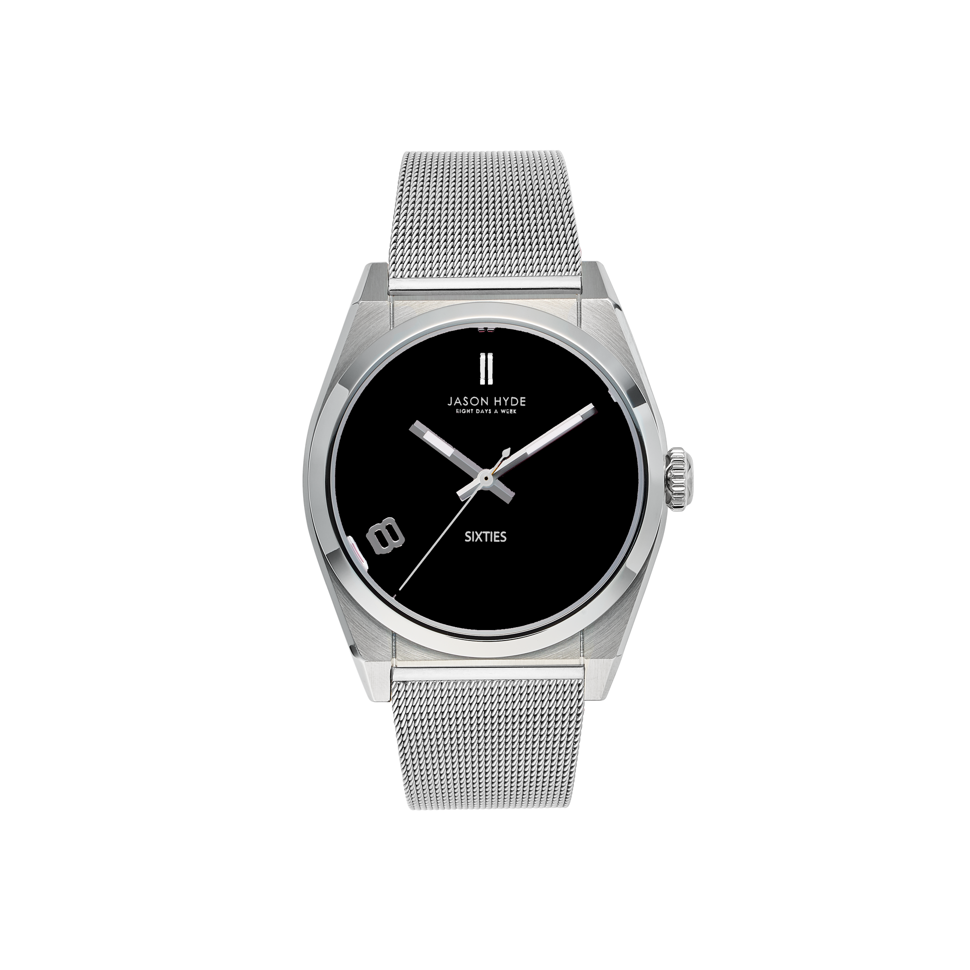 #SIXTY EIGHT | 34 MM WATCH BLACK DIAL - MESH STRAP