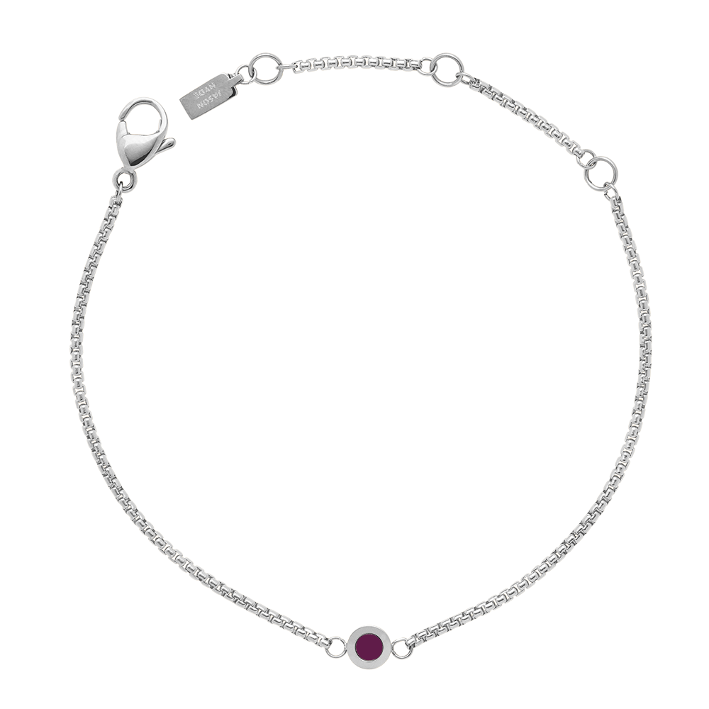 NEW WAVE PLUM 1 CHIP BRACELET