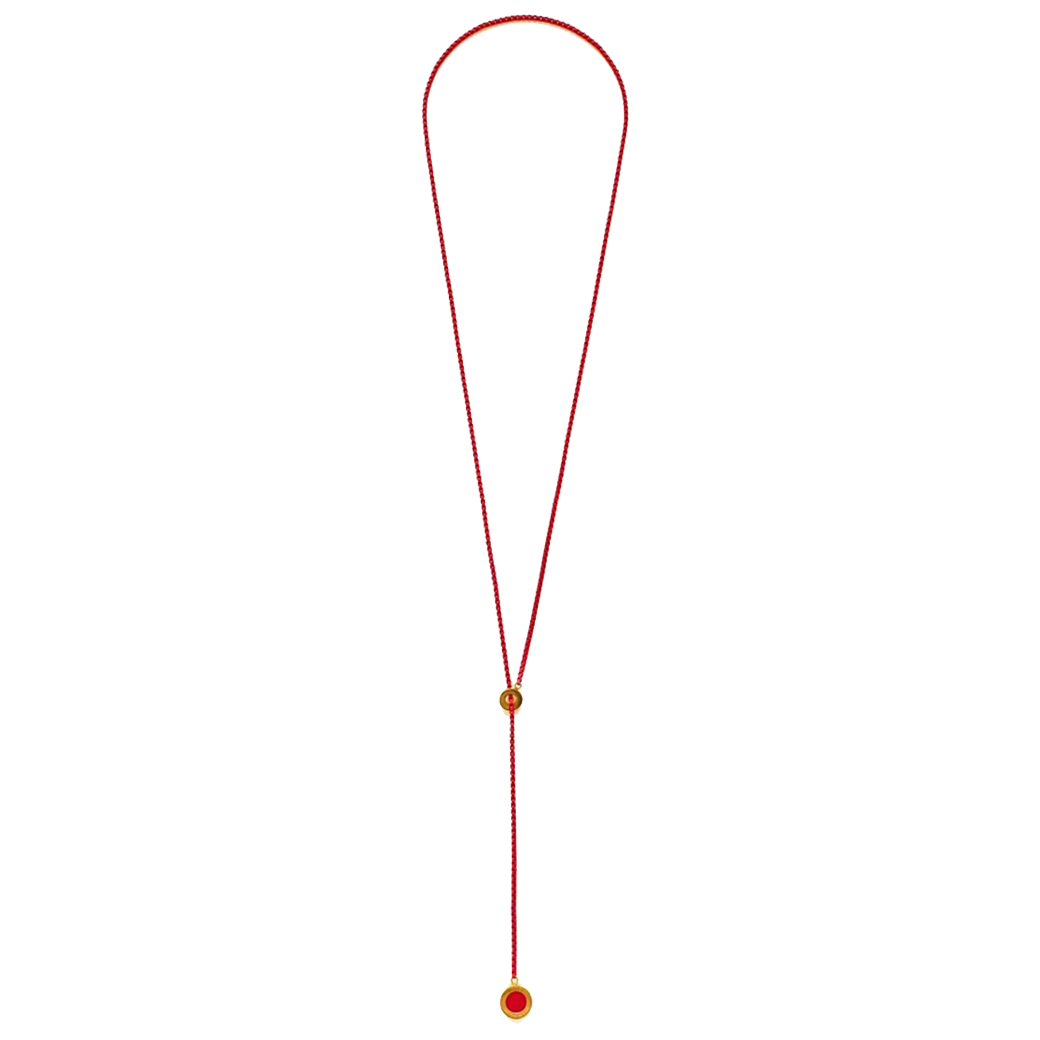 Red Grab Chain OCEAN RED CHAIN WITH RED CHIP LARIAT