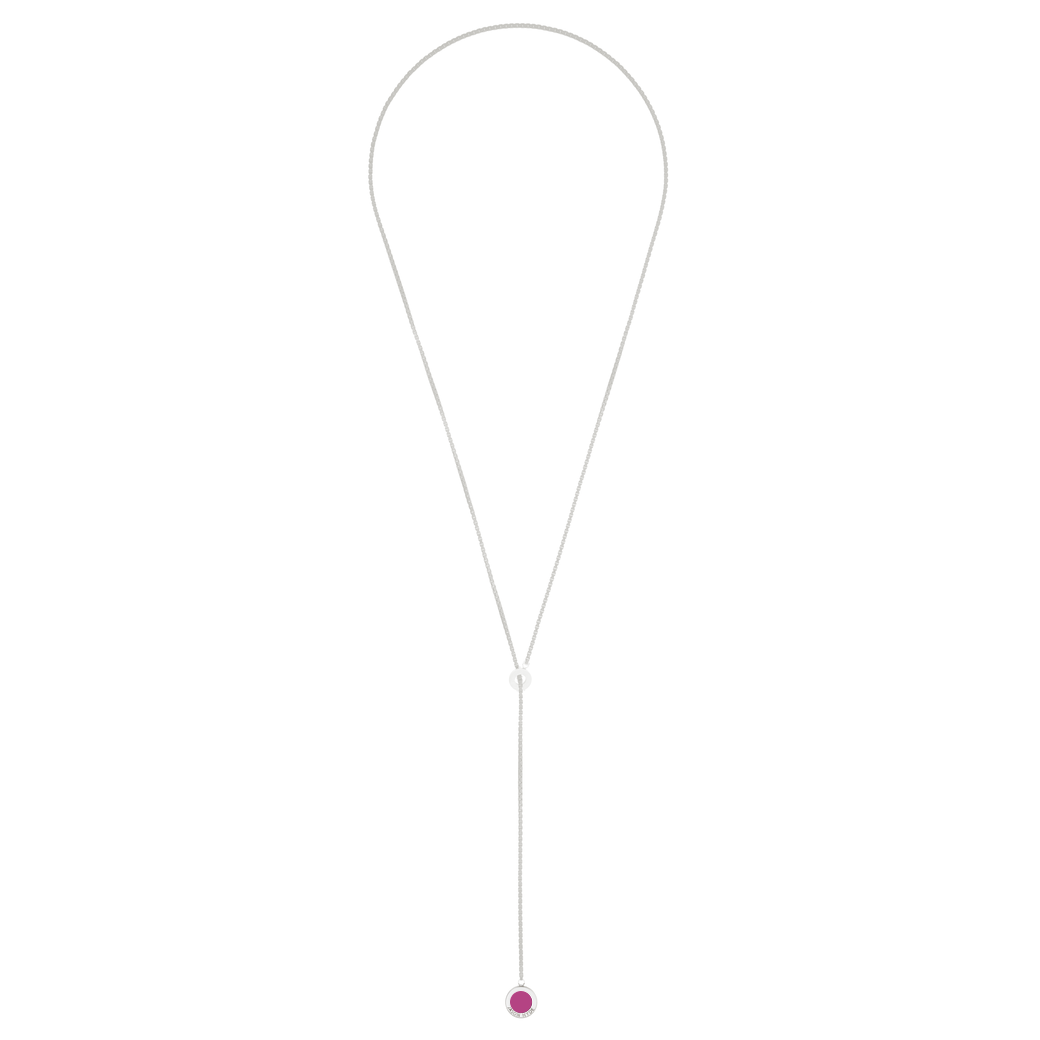 OCEAN ROSE VIOLET CHIP LARIAT