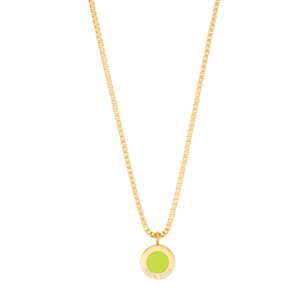 OCEAN LIME GREEN CHIP NECKLACE