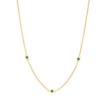 NEW WAVE GREEN 3 CHIPS NECKLACE