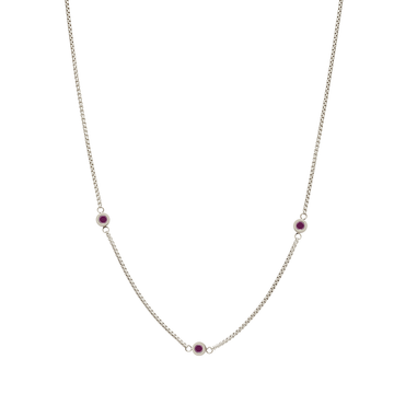 NEW WAVE PLUM 3 CHIPS NECKLACE