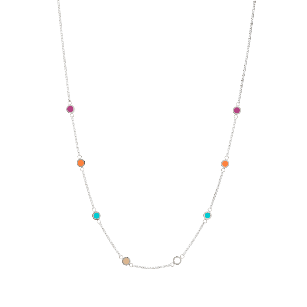 NEW WAVE 8 MULTICOLOR CHIPS NECKLACE