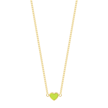 AMARE LIME GREEN CHIP NECKLACE
