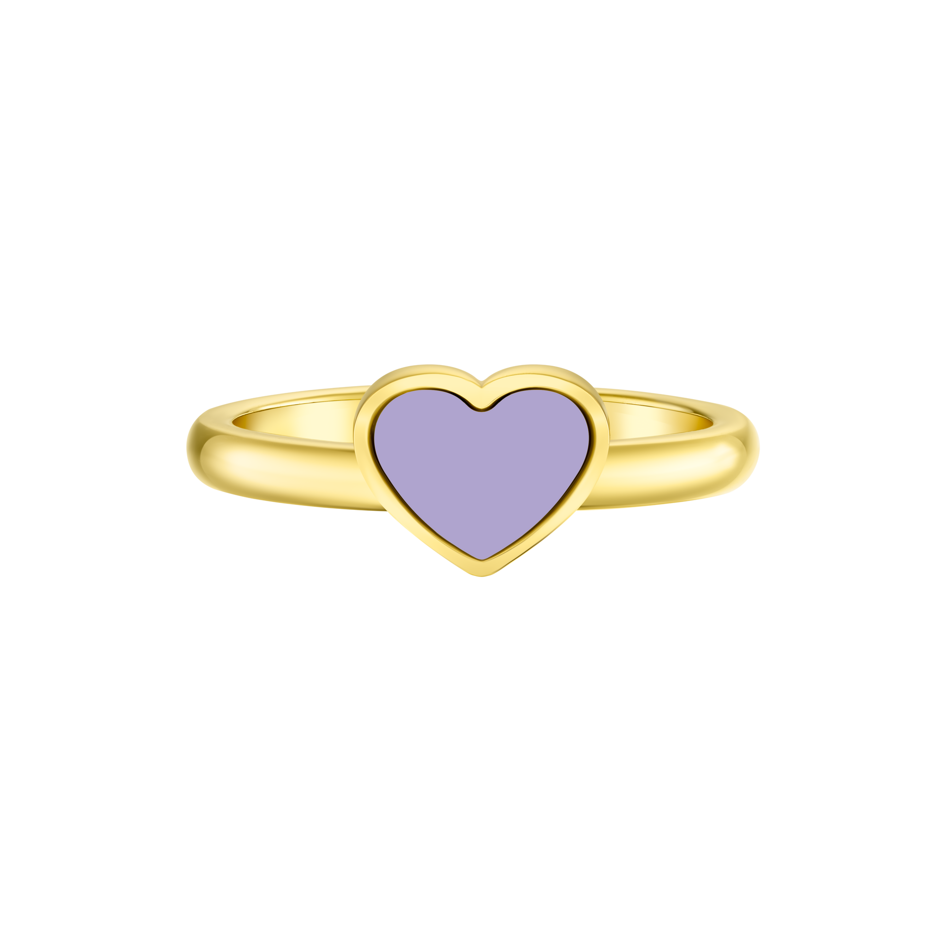 AMARE HEART SHAPED LAVENDER CHIP RING