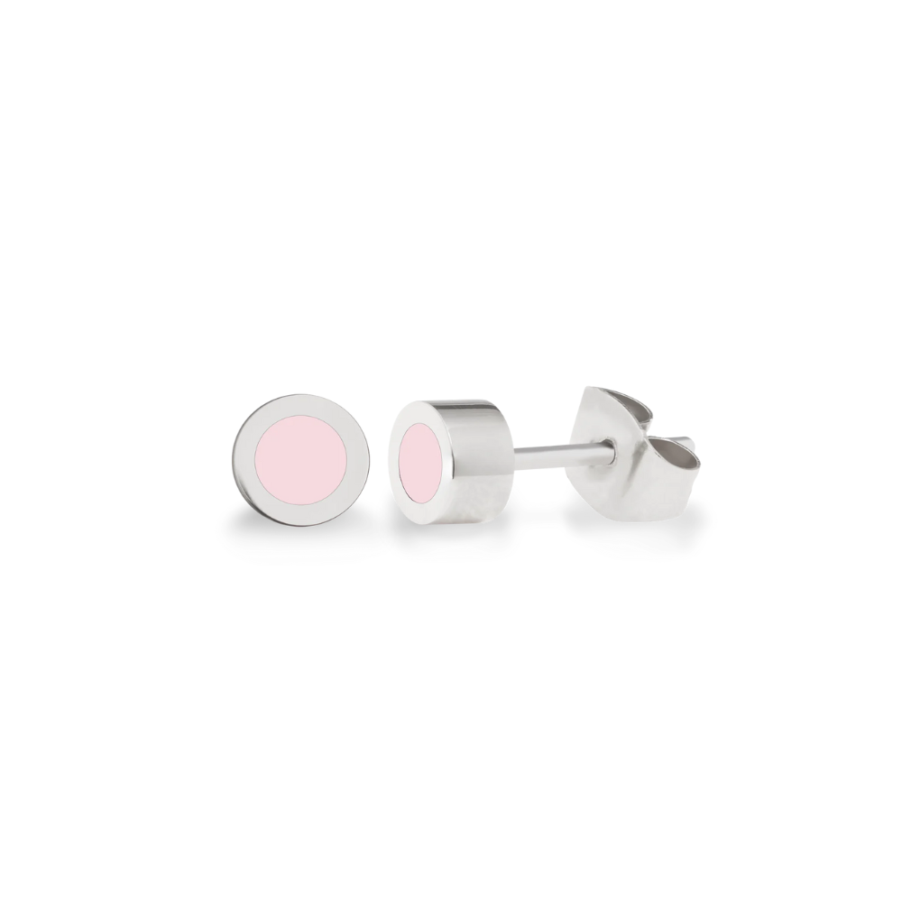 NEW WAVE LIGHT PINK CHIP EARRING